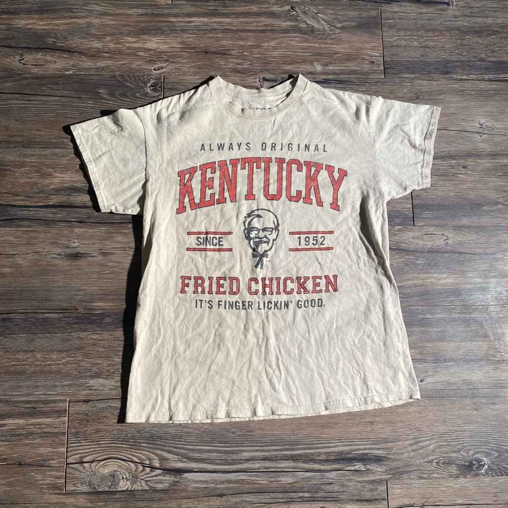 Cream KFC Kentucky Fried Chicken T-shirt #KFC #KentuckyFriedChicken